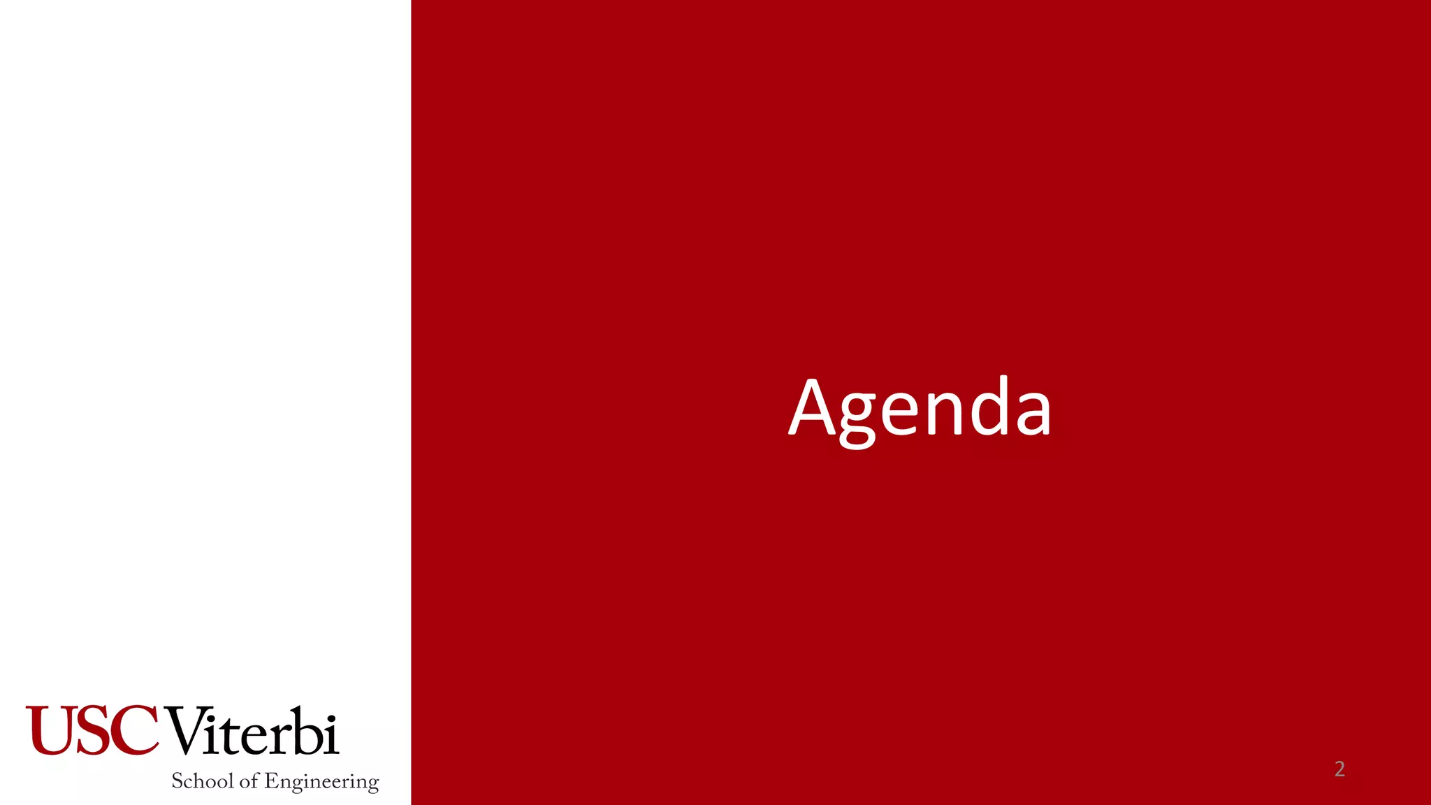 2
Agenda
 