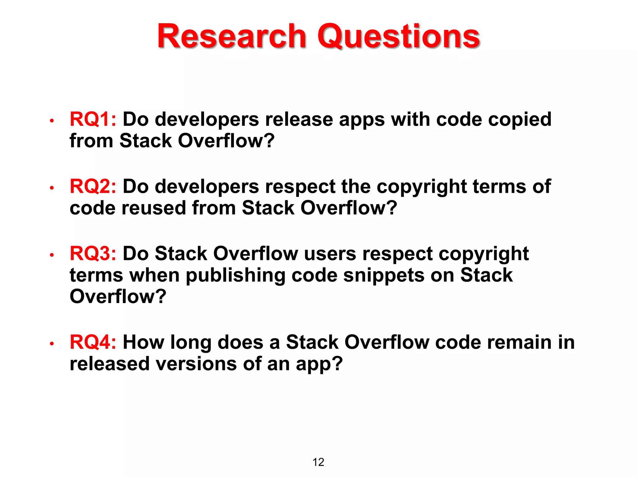 Stack overflow code_laundering | PPT