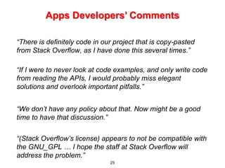 Stack overflow code_laundering | PPT