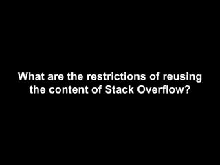 Stack overflow code_laundering | PPT