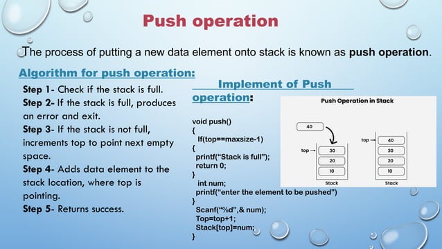 stack_ppt_DSA(sudipta samanta).pptx push,pop,peek operation | PPTX ... image.