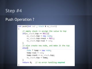 Step #4 
Push Operation ? 
required 
 