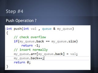 Step #4 
Push Operation ? 
 