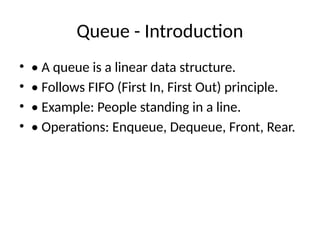 Stack_Queue ppt showing detailed data structure explanation | PPTX