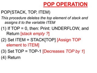 Stack & Queue presentation for educational purpose | PDF