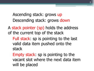 STACK REALIZATION IN ARM | PPT