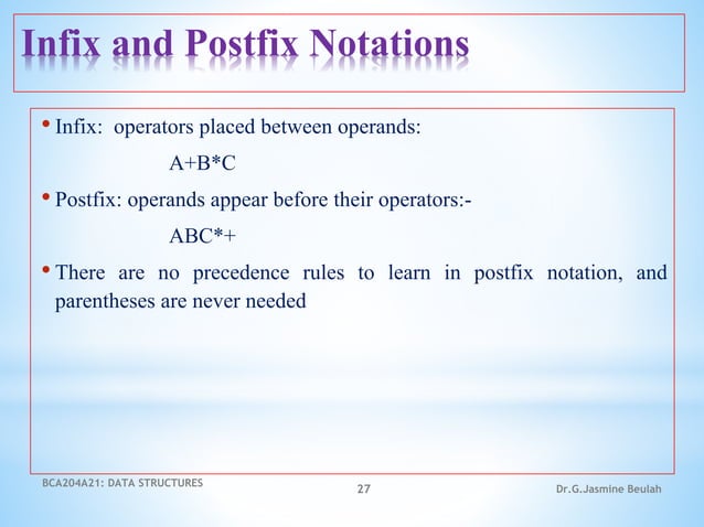 Stacks and Queue - Data Structures | PPT