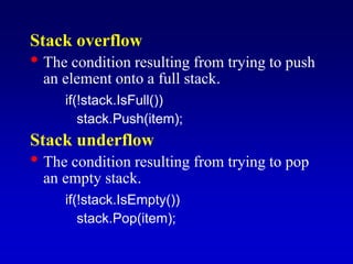 Stack Conditions Stacks.ppt