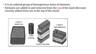 stacks presentation for the data structurs | PPTX