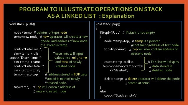Stacks in c++