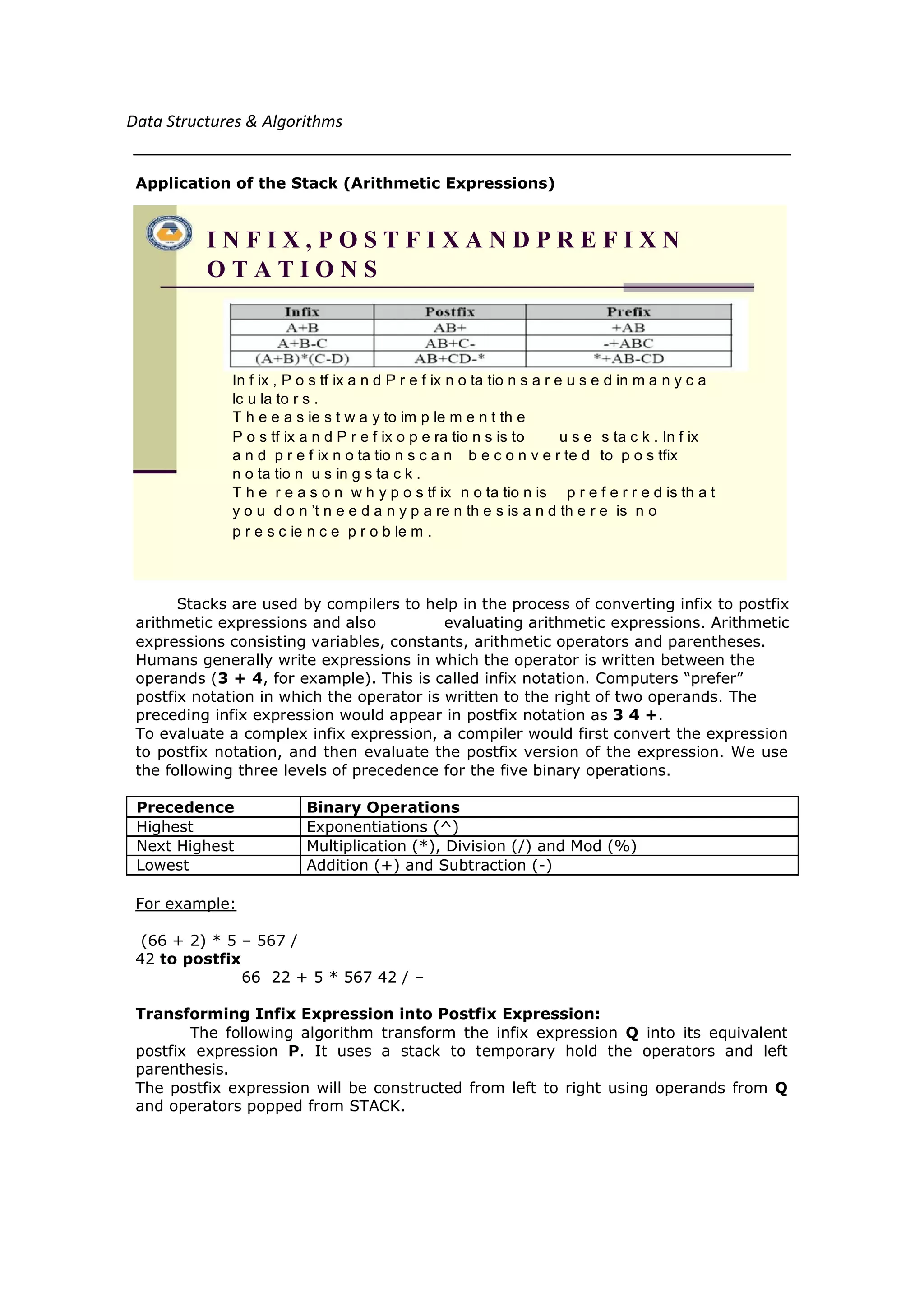 Stacks,queues,linked-list | PDF