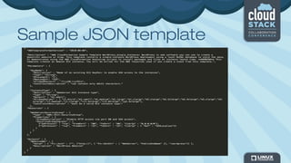 Sample JSON template
 