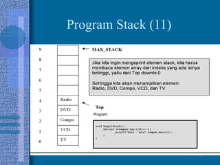 16
Program Stack (11)
 