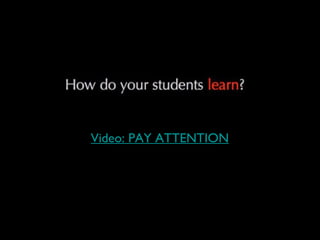 Video: PAY ATTENTION
 