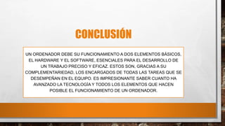 ¿Qué es hardware y software? | PPTX