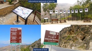 Signboards at Swat
Informational signboards at Takht Bai
 