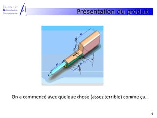 Présentation du produit




On a commencé avec quelque chose (assez terrible) comme ça…


                                                              9
 