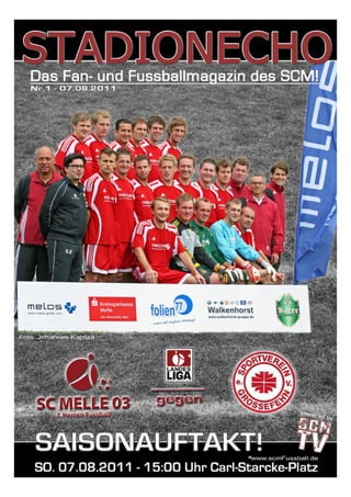 Stadionecho SC Melle 03 gegen SV Grossefehn - Fußball Landesliga Weser-Ems