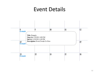 Event Details




                53
 