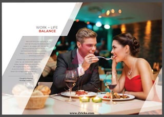 Work is vital, but it is only a part of life. Yes, you
read it right. What about the hobbies you always
wanted to be indulged with? Why are you
distancing yourself from them? Is it because you
don’t find the time? Truly, happiness is in the little
things you do. Happiness is in pampering yourself
with the things you love to do.
At Stadium View, we have designed one such life
where you can wholeheartedly explore your
hobbies, thus balancing work-life without hitches.
With thoughtful planning and strategic location,
you are in for a treat of your life for a lifetime. At
Stadium View, the biggest luxury we provide is the
time to live your life.
WORK – LIFE
BALANCE
• Thoughtful Planning
• Strategic Location
www.Zricks.com
 