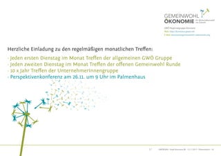 GWÖRGKN · Stadt Konstanz BE · 15.11.2017 · Präsentation · 18
DeR weG ZUR Gemeinwohl-BilAnZ
informationen zu Bilanz, Beratu...