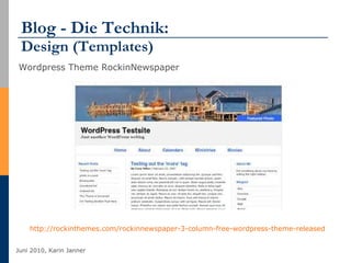 Blog - Die Technik:  Design (Templates) Wordpress Theme RockinNewspaper http://rockinthemes.com/rockinnewspaper-3-column-free-wordpress-theme-released 
