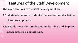 Staff Development Def Staff development | PPTX