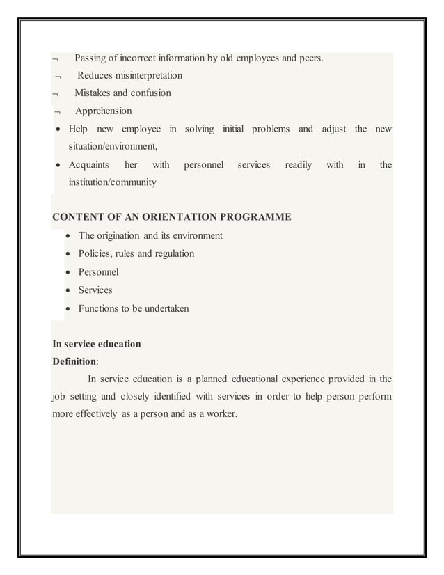 Staff developmentprogrammeinnursing