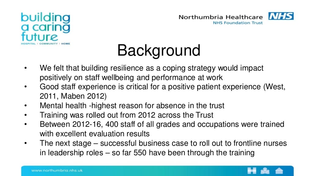 Northumbria Healthcare NHS Foundation Trust Improving staff experien…