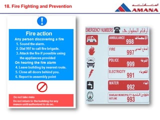 18. Fire Fighting and Prevention
 