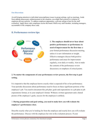 Staff appraisal phrases | DOCX