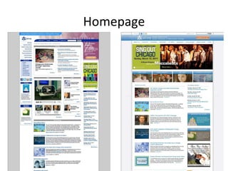 Homepage Current Proposed 