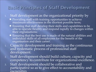 Staff development | PPT