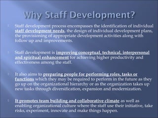 Staff Development Def Staff development | PPT