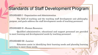 Staff development | PPTX