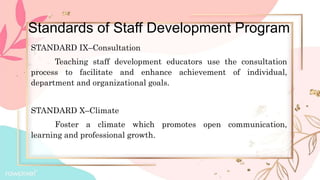 Staff development | PPTX