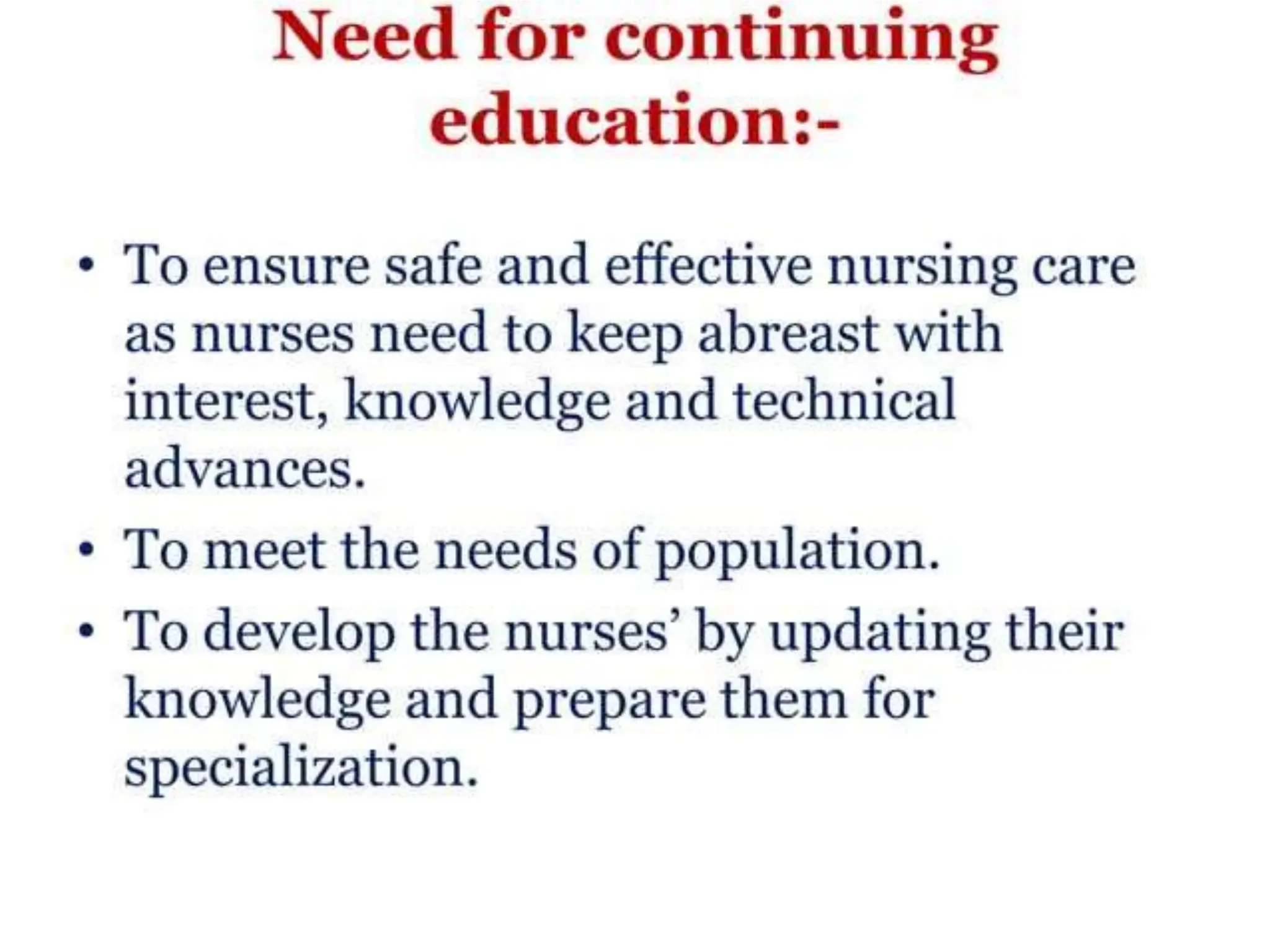 STAFF DEVELOPMENT programme in nursing Management | PPTX | Career ...