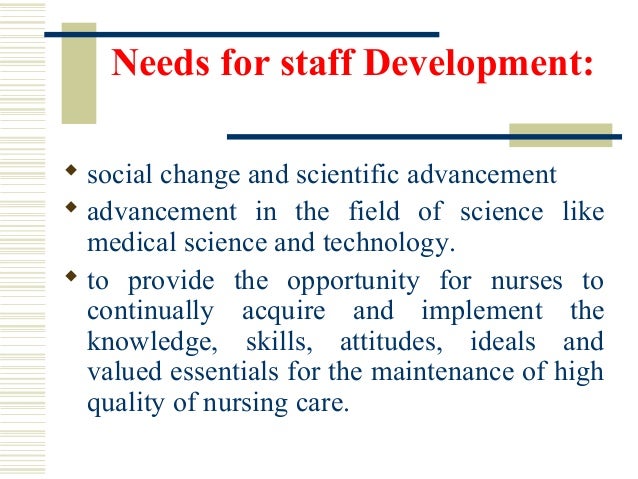 Staff Development Programme