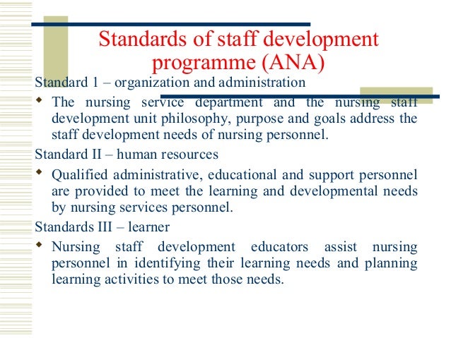 Staff Development Programme
