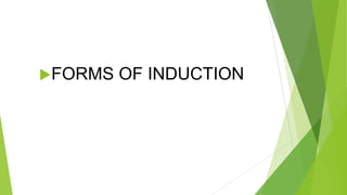 FORMS OF INDUCTION
 