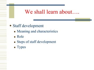 Staff Development Def Staff Development NR.ppt