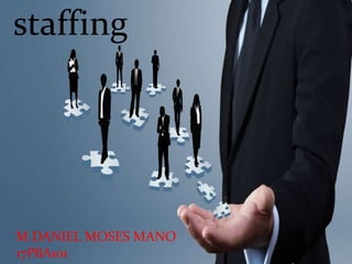 staffing
M.DANIEL MOSES MANO
17PBA101
 
