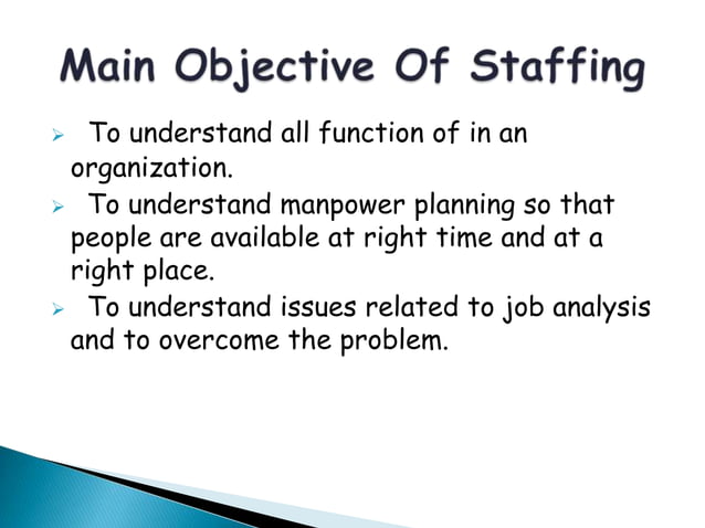 Staffing - Management | PPTX