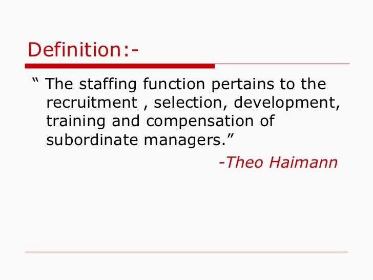 staffing amp manpower planning 9 definition of strategic staffing