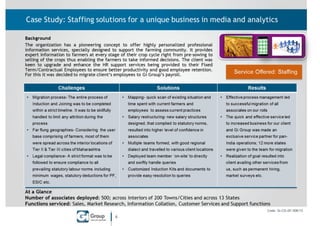 Staffing solutions for a media & analytics client