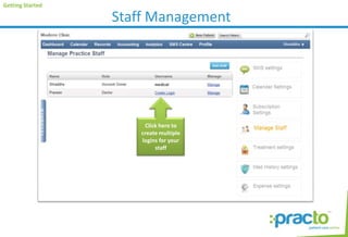 Staff management in Practo | PPTX