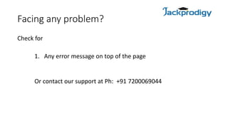 Jackprodigy Staff master data management jackprodigy college | PPTX