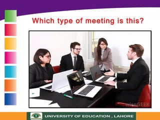 Which type of meeting is this?
 