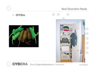 Next Generation Needs

•  DIYBio
 