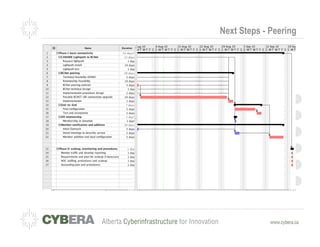 Next Steps - Peering
 